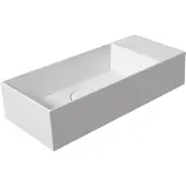 Salenzi Spy fontein met clickwaste 45x20cm mat wit zonder kraangat