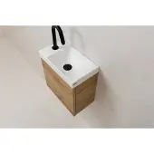 SaniGoods Minimo fontein met kraangat 40x22cm wit mat