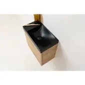 SaniGoods Minimo fontein zonder kraangat 40x22cm zwart mat