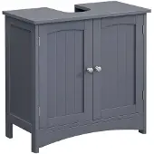 Parya - Badkamerkast - Wastafelonderkast - 2 Deuren - Hout - Grijs