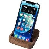 Oakywood OakyBlocks Smartphone Stand - Massief Walnoot Hout - Telefoon Houder voor Modulaire Magnetische Bureau Organiser