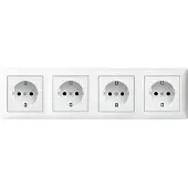 Busch-Jaeger Inbouw Wandcontactdoos Set4