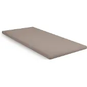 Kayori Topper Hoeslaken Shizu Taupe (Percal)-90 x 210/220 cm