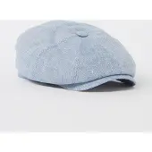 Stetson Hatteras flat cap van linnen