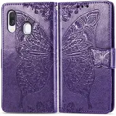 Mobigear Butterfly Bookcase voor Samsung Galaxy A40 - Paars