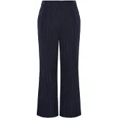 Pieces Broek 'BOZZY' navy / wit