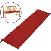 vidaXL Tuinbankkussen 180x50x3 cm oxford stof rood