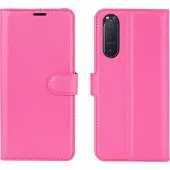 Mobigear Classic Bookcase voor Sony Xperia 5 II - Magenta