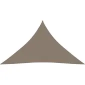 vidaXL Zonnescherm driehoekig 5x5x6 m oxford stof taupe