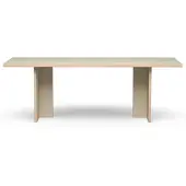HK Living Dining Table Eettafel - 220 x 90 cm - Cream