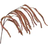 Silk-ka Kunstbloem-Zijde Amaranthus Hang Bruin 114 cm