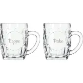 Libbey Gegraveerde Bierpul 55cl Pake & Beppe