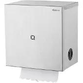 Qbic-Line handdoekroldispenser/Autocut RVS voor wandmontage