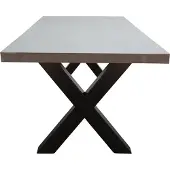 BUITEN living Lyon dining tuintafel betonlook 6 personen | polystone + staal | betonlook | 250cm