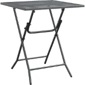 vidaXL Tuintafel 60x60x72 cm metaalgaas antracietkleurig