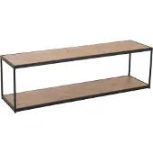 MF Salontafel Zigzag Hout/Metaal Natuurlijk/Wit