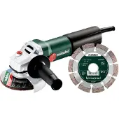 Metabo WQ 1100-125 SET | Haakse Slijper | 125mm | 1100 W | met snelspanmoer 610035920