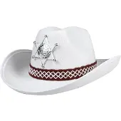 Boland Traciks Kinder cowboy hoed wit (wit)
