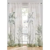 Bonprix Gordijn met bladerprint (1 stuk) maat 175/135 cm