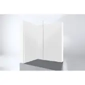 Best design Inloopdouche Dalis White 110x200xm 8mm Nano Glas Mat Wit