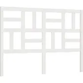 vidaXL Hoofdbord 146x4x104 cm massief grenenhout wit
