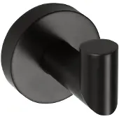 Sapho X-Round handdoekhaak met hoek zwart