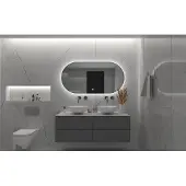 Gliss Design Orion spiegel horizontaal met LED-verlichting en verwarming 120x70cm
