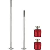 ABUS Wielvergrendeling Moerbevestiging Snelspanner Paar Spies Lengte 100f/135r Wiel