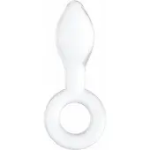 Chrystalino Plugger - White glazen dildo