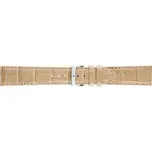 Morellato PMX027BOLLE IG Horlogebandje - Leer - Beige - 12 mm