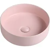 Guido Gusto Waskom Anna 35x35x12cm mat roze inclusief afvoerplug