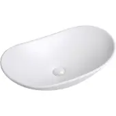 Guido Gusto Waskom Gia 61x36x15cm mat wit inclusief afvoerplug
