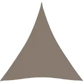 vidaXL Zonnescherm driehoekig 4,5x4,5x4,5 m oxford stof taupe