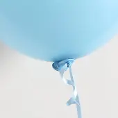Globos Nordic Ballon Sluiters Met Lint Licht Blauw (100st)