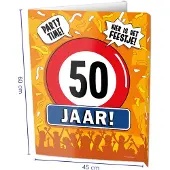 Paper Dreams Window Signs - 50 Jaar Multi multi Karton