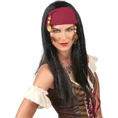 Vegaoo Piratenpruik met hoofdband voor volwassenen