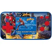 Marvel Lexibook Spider-Man Cyber Arcade Pocket-gameconsole, 150 gaming, LCD, op batterijen, rood / blauw