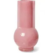 HK Living glazen vaas 25 cm Flamingo pink