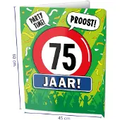 Paper Dreams Window Signs - 75 Jaar Multi multi Karton
