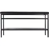 Maze Nancy Bank Zwart - Bankjes Leer Black - 407601
