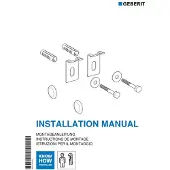 Geberit kerafix bevestigingsset voor urinoir chroom 55107000 551070000