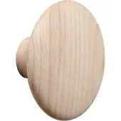 Muuto Dots Haak Hout Ø17 Cm Kleurig - Haken en hangers As Ash - DOTWO1701