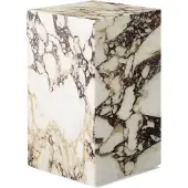 Audo Copenhagen Plinth Tall Tafel Calacatta Viola Marble