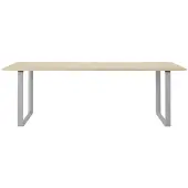 Muuto 70/70 eettafel 225x90 cm Black linoleum-Plywood-Sand