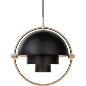 Gubi Multi-Lite plafondlamp messing-koolzwart
