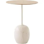 &tradition Lato tafel LN8 Lacquered oak-Crema diva marble
