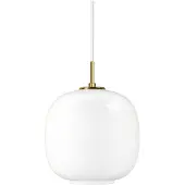 Louis Poulsen VL 45 Radiohus Ø 175 Hanglamp Brass | glossy white opal