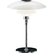 Louis Poulsen - PH 4 1/2-3 1/2 tafellamp, chroom/wit, 55 cm