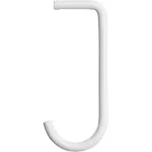 String J Haak Voor Een Metalen Plank Pak Van 5 Wit - Haken en hangers Gepoedercoat Staal White - MSK-12-5