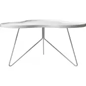 Swedese Flower mono tafel 62 x 66cm H39 cm Es wit glanzend